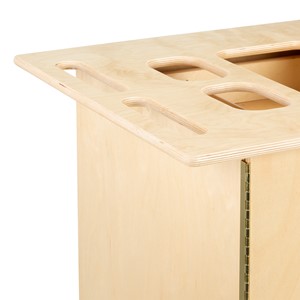 PPE Sanitation Station w/ Baltic Birch Top & Hand Sanitizer Dispenser Mount