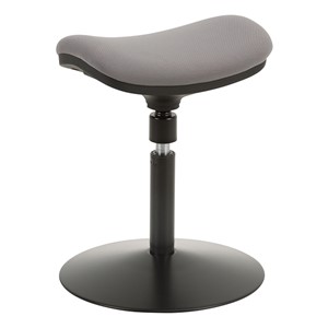 Sit-to-Stand Active Stool w/ Pivot Saddle Seat - Gray