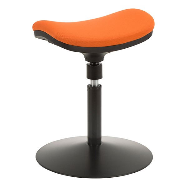 Sit-to-Stand Active Stool w/ Pivot Saddle Seat - Orange