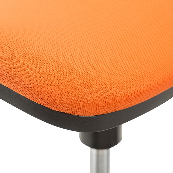 Sit-to-Stand Active Stool w/ Pivot Saddle Seat - Seat - Detail - Orange