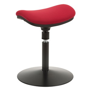 Sit-to-Stand Active Stool w/ Pivot Saddle Seat - Red