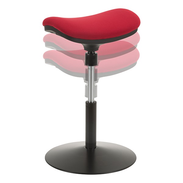 Sit-to-Stand Active Stool w/ Pivot Saddle Seat - Adjustability