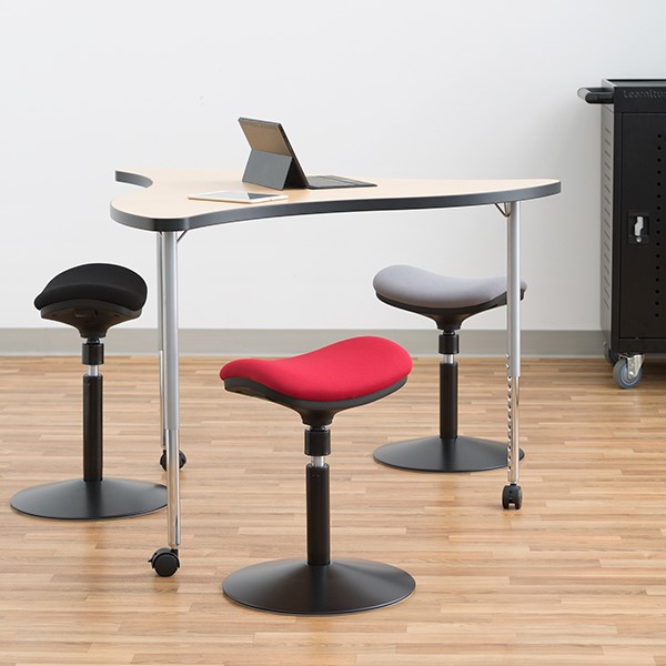 Sit-to-Stand Active Stool w/ Pivot Saddle Seat