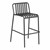 Contemporary Rectangular Outdoor Teak Table (40" H) & Six Chairs (30" H)