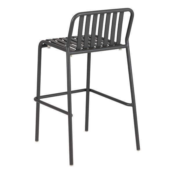 Contemporary Rectangular Outdoor Teak Table (40" H) & Six Chairs (30" H)