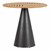 Contemporary Round Outdoor Teak Table & Chair Set