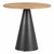 Contemporary Round Outdoor Teak Table - 30" H