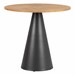 Contemporary Round Outdoor Teak Table - 30" H
