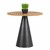 Contemporary Round Outdoor Teak Table - 30" H