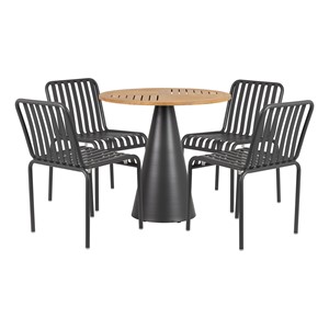 Contemporary Outdoor Chair - 18" H
