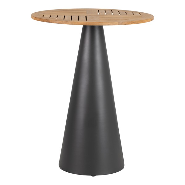 Contemporary Round Outdoor Teak Table & Chair Set