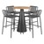 Contemporary Round Outdoor Teak Table