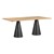 Contemporary Rectangular Outdoor Teak Table (30" H) & Four Chairs (18" H)