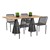 Contemporary Rectangular Outdoor Teak Table - 30" H