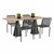 Contemporary Rectangular Outdoor Teak Table - 30" H