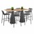 Contemporary Rectangular Outdoor Teak Table - 40" H