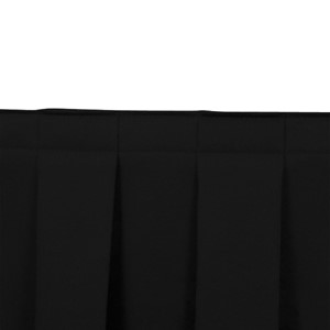 Box Pleat Stage Skirting - Black