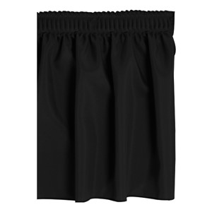 Shirred Pleat Stage Skirting - Black
