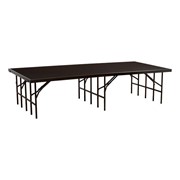 Single-Height Portable Stage & Seated Riser Section w/ Carpet Deck