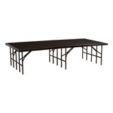 Single-Height Portable Stage & Seated Riser Section w/ Carpet Deck