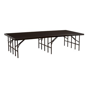 Single-Height Portable Stage & Seated Riser Section w/ Carpet Deck