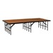 Single-Height Portable Stage & Seated Riser Section w/ Hardboard Deck (8' L x 3' D x 24" H)