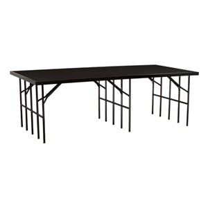 Single-Height Portable Stage & Seated Riser Section w/ Carpet Deck (8 ...