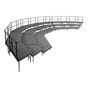 Bow-Front Stage & Seated Riser Package