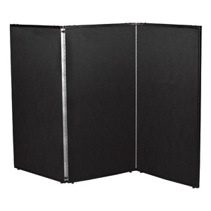 3' 7" H Folding Display Partition (5' L) - True black