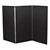 3' 7" H Folding Display Partition (5' L) - True black