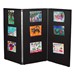 3' 7" H Folding Display Partition (5' L) - True black