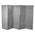 5' 7" H Folding Display Partition (8' 4" L) - Smoky gray