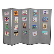 5' 7" H Folding Display Partition