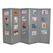5' 7" H Folding Display Partition (8' 4" L) - Smoky gray