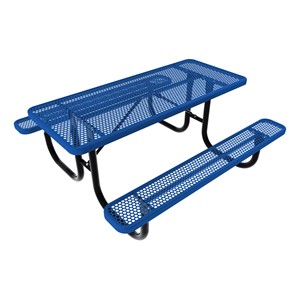 Rectangle Picnic Table w/ Round Perforation