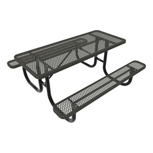 Rectangle Picnic Table w/ Round Perforation