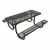 Rectangle Picnic Table w/ Round Perforation