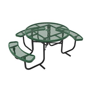 ADA Round Picnic Table w/ Diamond Expanded Metal