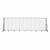 6' H Vinyl Freestanding Portable Partition - 11 Panels (20' 5" L) - Ice