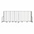 6' H Vinyl Freestanding Portable Partition - 11 Panels (20' 5" L) - Ice