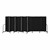 6' H Vinyl Freestanding Portable Partition - 11 Panels (20' 5" L) - Coal