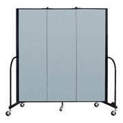 6' H Vinyl Freestanding Portable Partition
