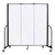 6' H Vinyl Freestanding Portable Partition - 3 Panels (5' 9" L) - Ice
