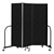 6' H Vinyl Freestanding Portable Partition - 3 Panels (5' 9" L) - Coal