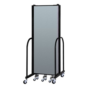 6' H Vinyl Freestanding Portable Partition - 5 Panels (9' 5" L) - Closed