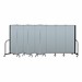 6' H Vinyl Freestanding Portable Partition - 9 Panels (16' 9" L) - Blue Tide