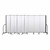 6' H Vinyl Freestanding Portable Partition - 9 Panels (16' 9" L) - Ice
