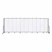 6' 8" H Vinyl Freestanding Portable Partition - 11 Panels (20' 5" L) - Ice