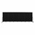 6' 8" H Vinyl Freestanding Portable Partition - 11 Panels (20' 5" L) - Coal