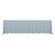6' 8" H Vinyl Freestanding Portable Partition - 13 Panels (24' 1" L) - Blue Tide